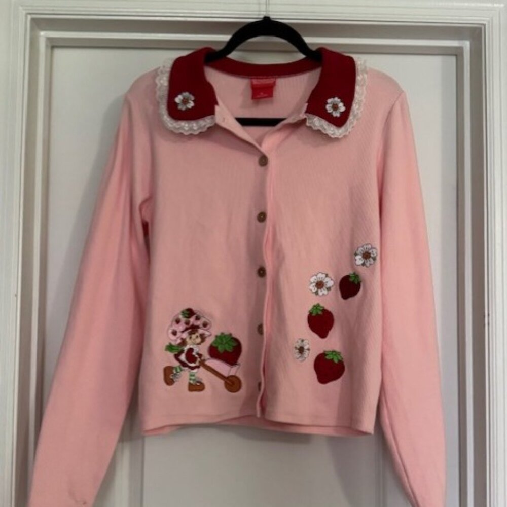 Boxlunch Strawberry Shortcake Collared Cardigan